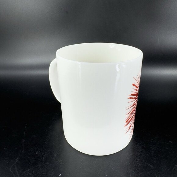 Starbucks Red Flower Starburst on White Mug 2014 Coffee Mug Cup Ceramic 12oz - Picture 11 of 14